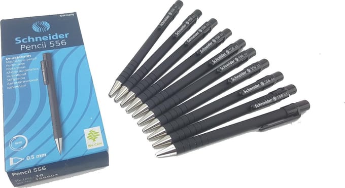 4x drukpotlood 556 Schneider 0.5 mm zwart