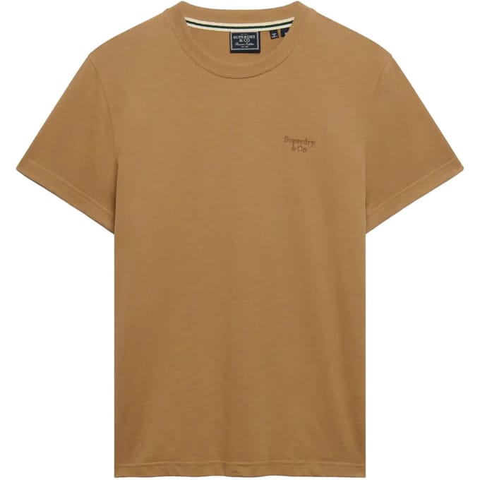 Superdry - Essential Serif Logo T-shirt Slanke Pasvorm - Heren - T-shirts