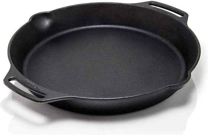 Petromax fp35h-t, skillet, 35 cm, pan met handgrepen, gietijzer, zwart