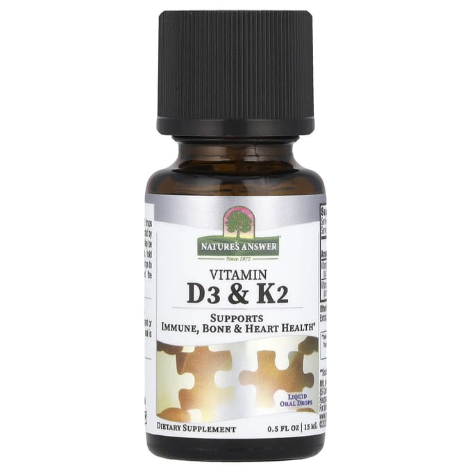 Nature'S Answer, Vitamine D3 & K2, 15ml(0.5 fl oz)