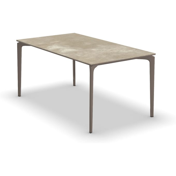 Fast Allsize tafel met stenen blad - Stoneware hazel - pearly gold - 220 x 100 cm