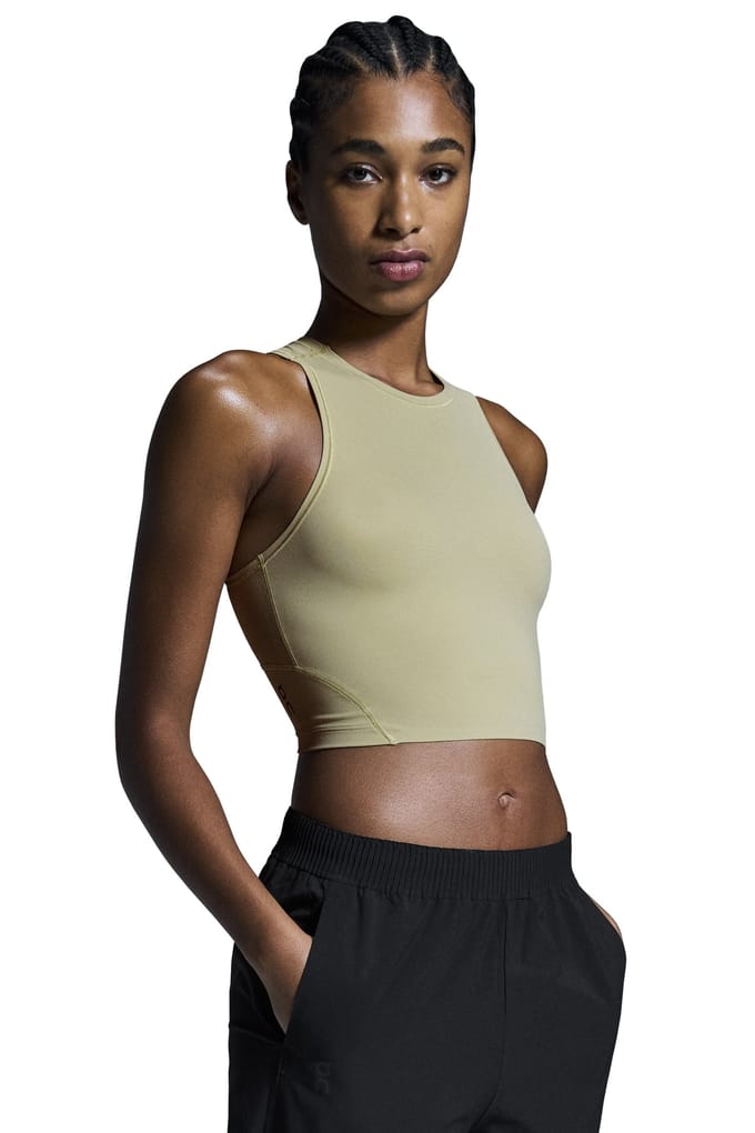 On Studio Crop 1 W Caper Caper Maat: M | Sport BH's Outlet | Dames | Zwart