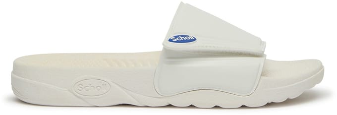 Scholl Badslippers Nautilus PVC Unisex - Wit