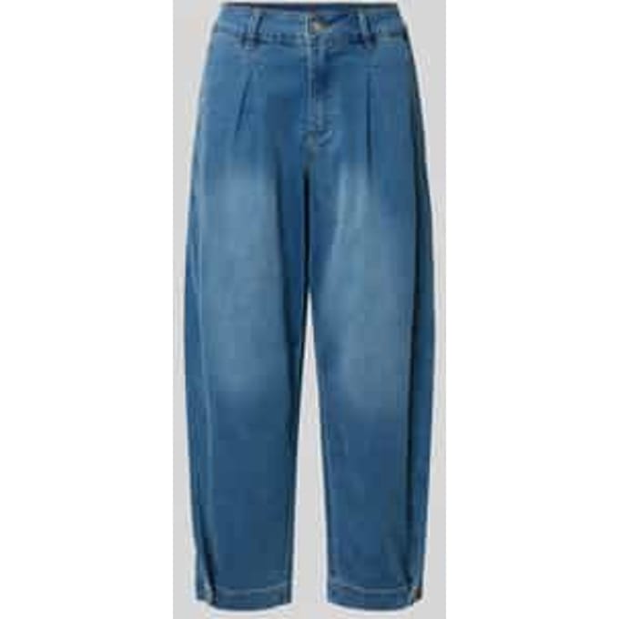 barrel fit jeans met steekzakken model 'Alba Cozy'