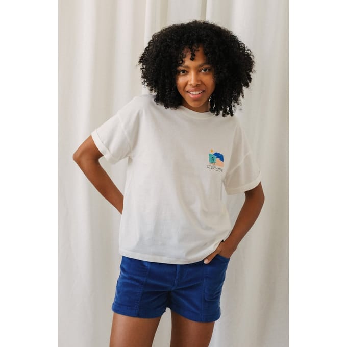 TWOTHIRDS Uwins T-shirt Surf Off White Größe: L | Hemden Outlet | Damen | Weiß