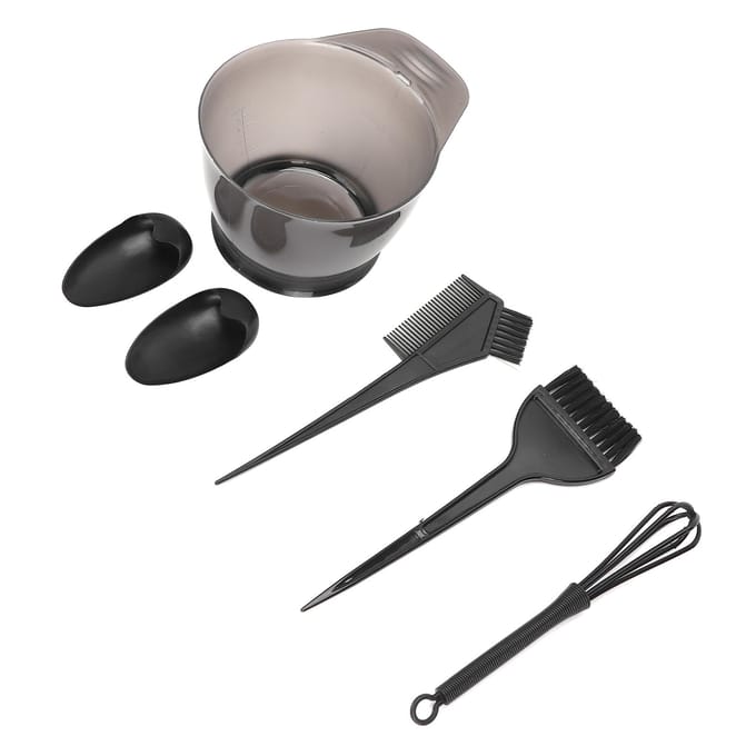 5 STUKS Professionele Salon Haarkleurset Haarverf Kwast Kom Kam Haarkleurtools Set gray