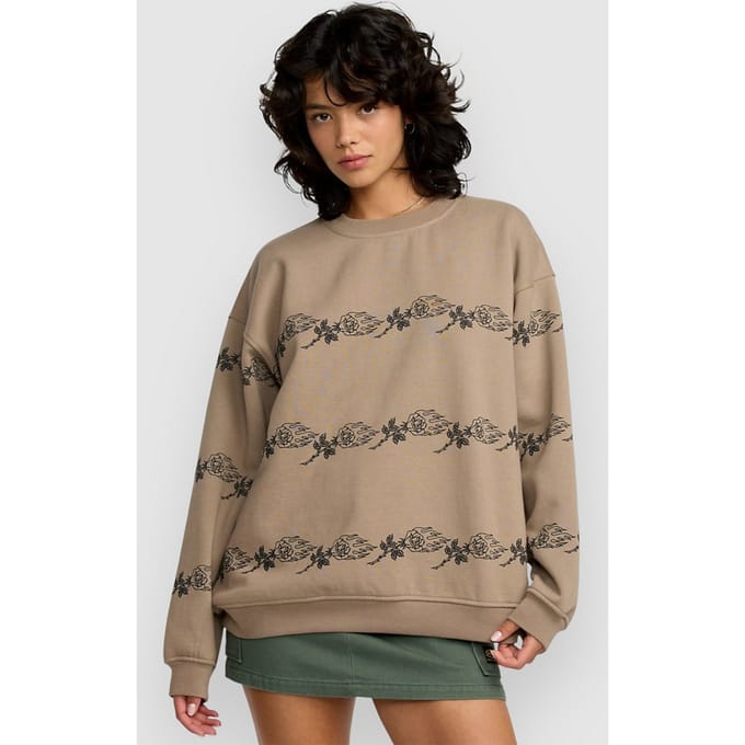 RVCA Anp Spanky Boyfriend Crew Sweater