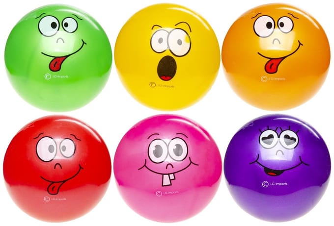 Duckiez Bal Lachgezicht - 10 stuks