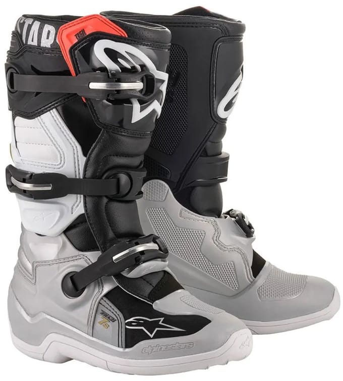 Alpinestars Boot Tech 7s junior Blk/Silv/Wht/Gold