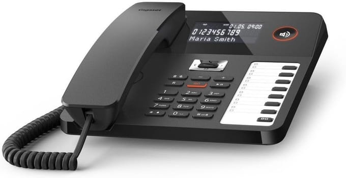 Draadloze vaste telefoon met groot verlicht display en voicemail