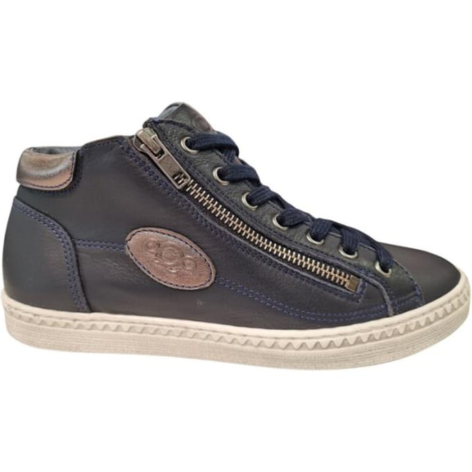 Aqa Blauwe Leren Dames Sneakers - Blauw - 42