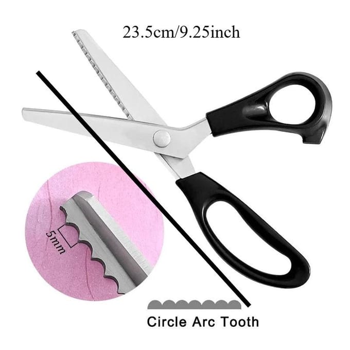 Kleermakersschaar Zigzagschaar Zigzag Naaien Knippen Gekartelde Kant Schaar Naaiaccessoires Stofschaar DIY Naaigerei white