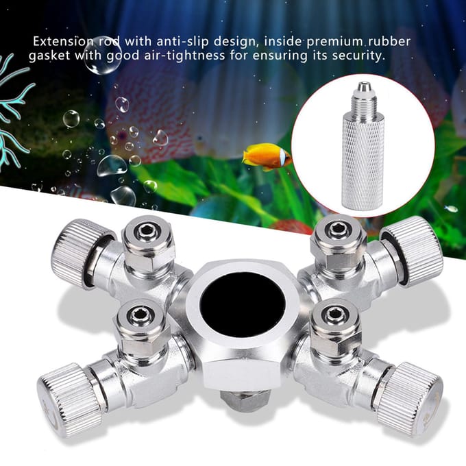 Distributeur multi-voies, régulateur d'aquarium, vanne de séparation de CO2, aquarium(4 façons) white