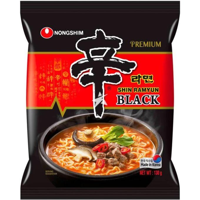 Zupa ramen instantané shin ramyun black 130g - nong shim