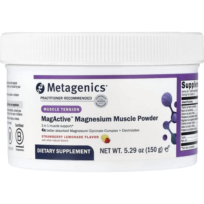 Metagenics, MagActive™ Magnesium Spierpoeder, Aardbei Citroenade, 5,29 oz (150 gr)