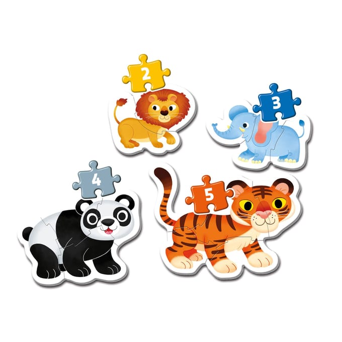Clementoni - Puzzel - My First Puzzle - Wild Animals - 14 Stukjes - Puzzel Voor Kinderen - Vanaf 2 Jaar