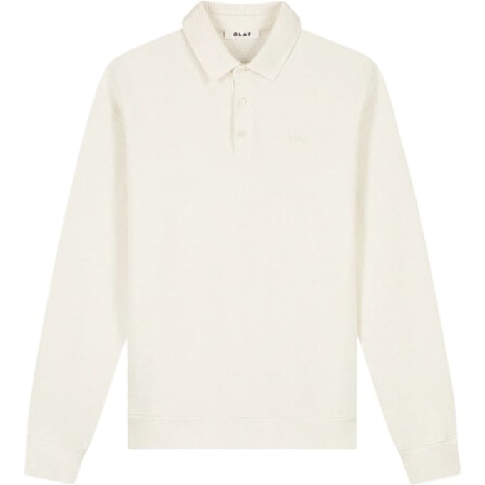 Olaf Signature Oversized Polo Polos Off White M250203