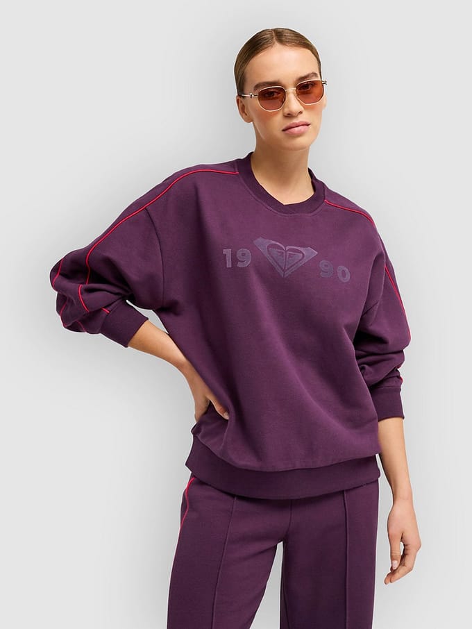 Roxy Ess Energy Elevated Cn Sweatshirt Paars M Vrouw