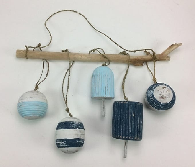Dobbers 5 stuks blauw/lichtblauw
