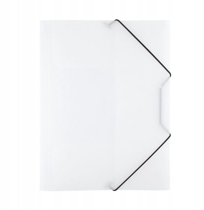 D.Rect Transparant Plastic Kaart met Elastiek A4 - 6 Stuks