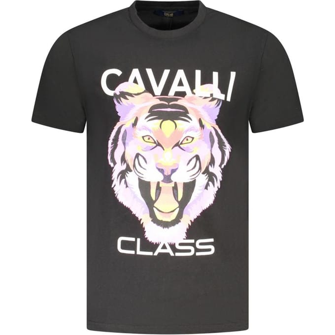 Cavalli Class Nero Katoenen Heren T-Shirt
