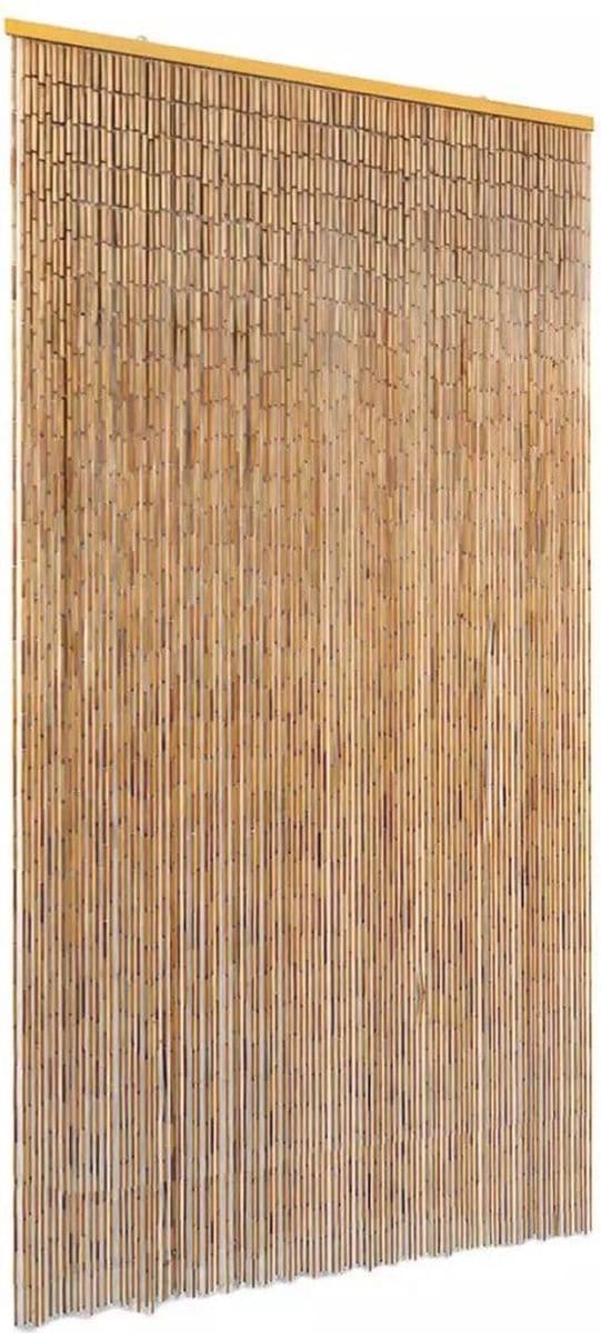 Hip-Wonen.nl - vliegengordijn bamboe - 90x200 cm - deurgordijn