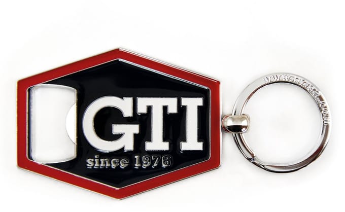 VW GTI Sleutelhanger/Flessenopener - zwart