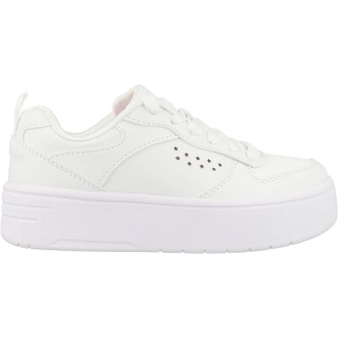 Skechers Court High - Color Zone Meisjes Sneakers - Wit