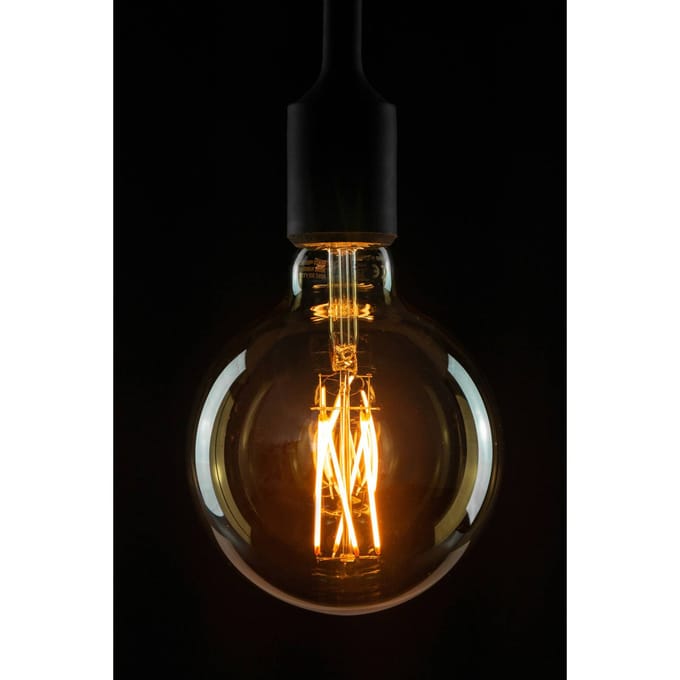 Segula LED globe lamp E27 G125 5W 2.200K goud dimbaar