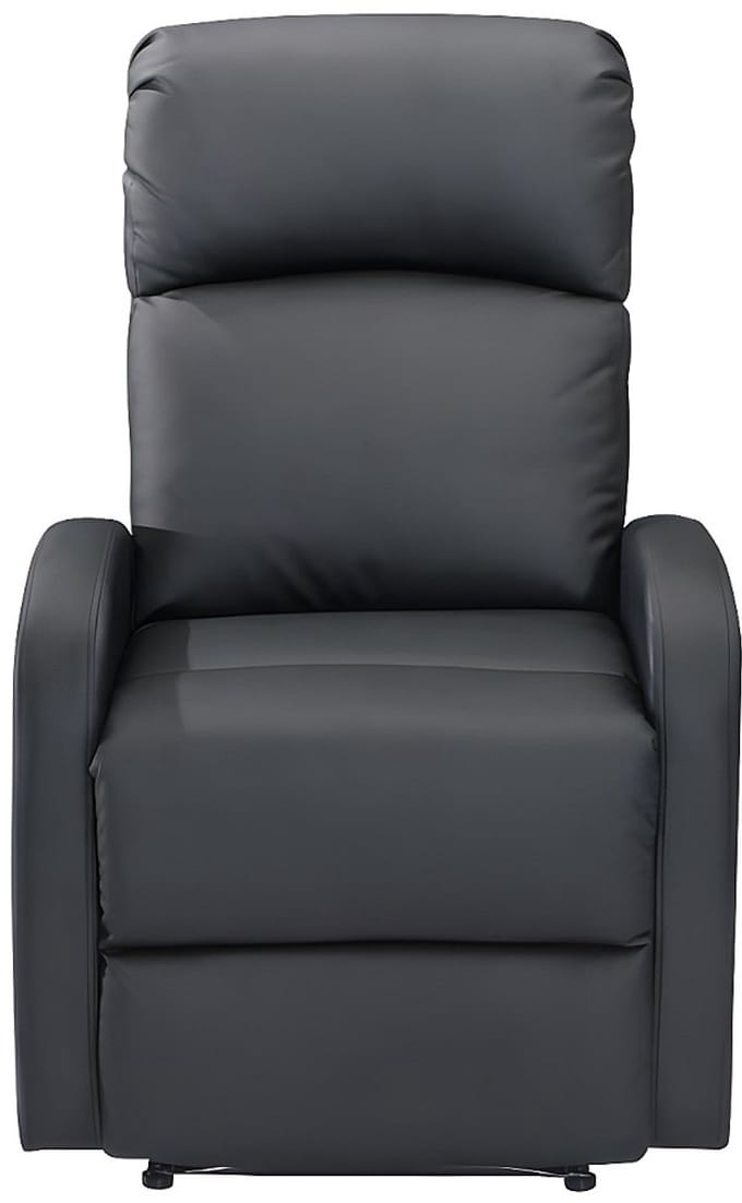 Vente-unique Relaxfauteuil van kunstleer ISAO - Zwart