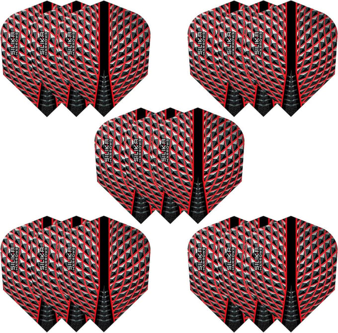 Professionele Dartvluchten 'No6' 100 Micron - Set van 15 Sterke Vluchten