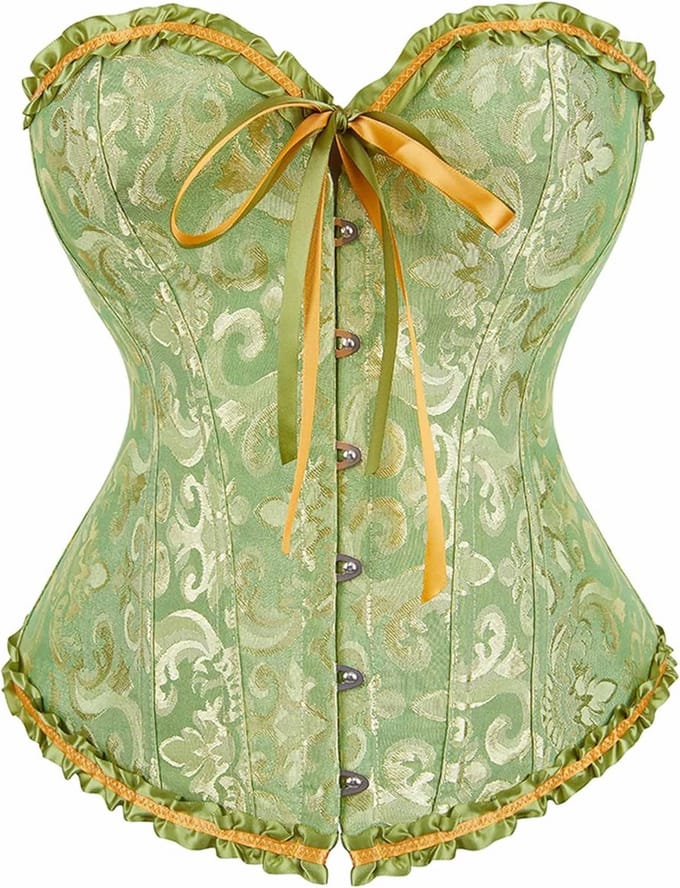 Uitgebeend Korset Bustier voor Dames met Kant voor Taille-training en Feestkleding