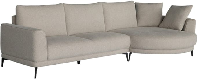 Tower Living Prescot 2 5-AL + Chaise R - Sahara 120 sand