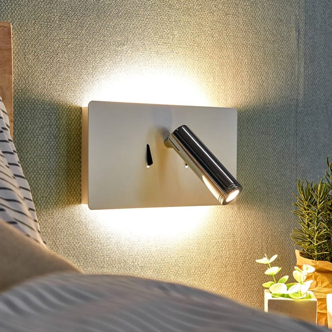 Lucande Elske LED wandlamp met leeslampje