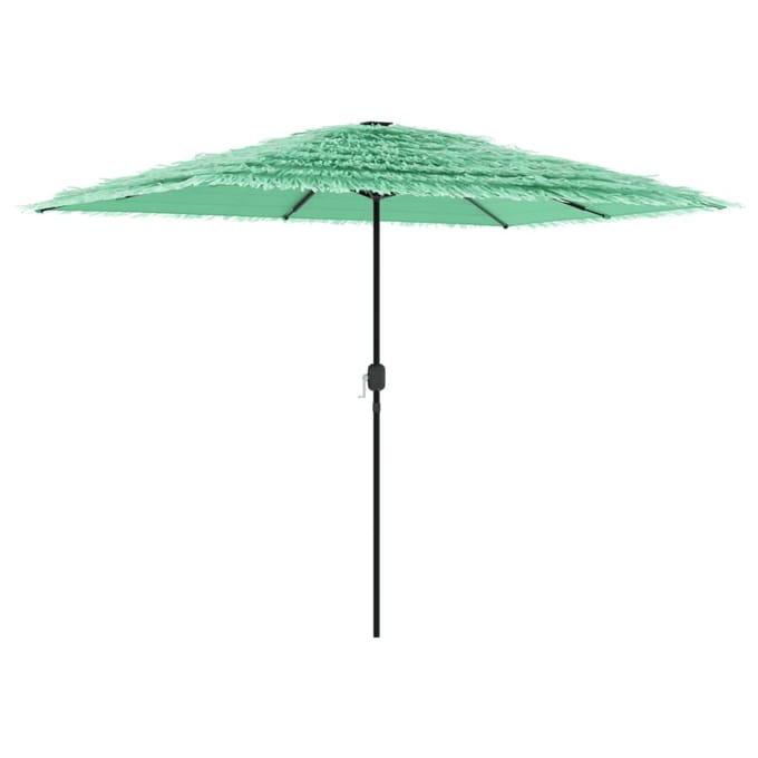 vidaXL - Parasol - met - stalen - paal - 300x200x250 - cm - groen