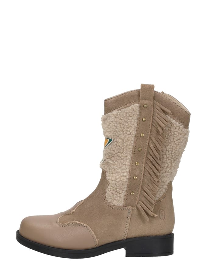 Shoesme Cowboylaarzen taupe Leer - Dames - Maat 29