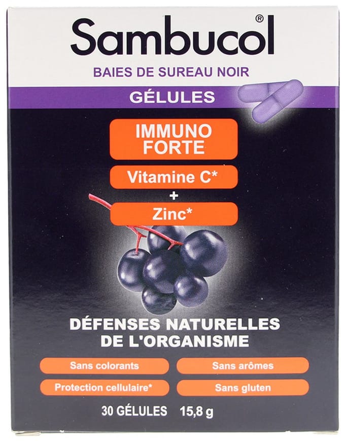 Sambucol Immuno Forte Natuurlijke Weerstand van het Organisme 30 Capsules