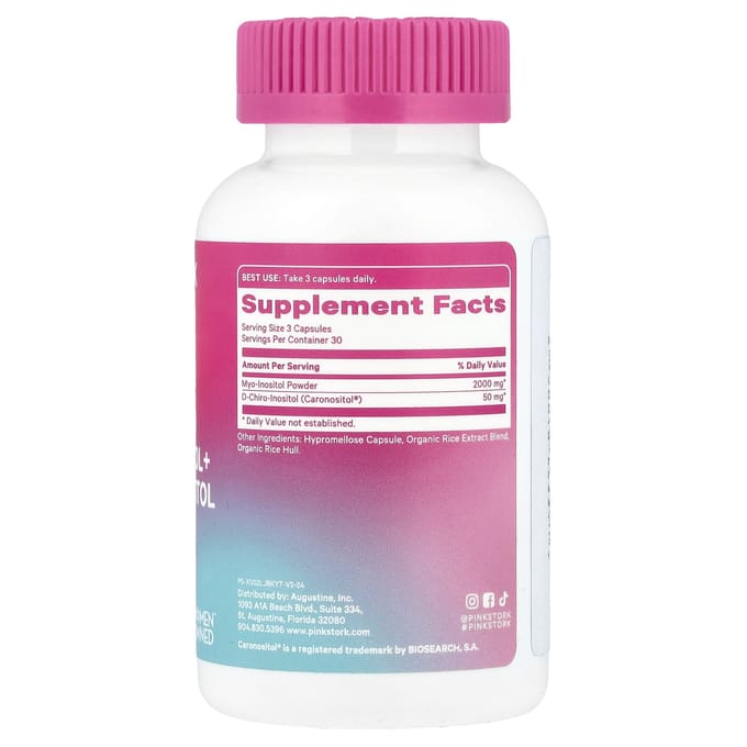 Myo-inositol + D-chiro-inositol dans un 40:1 dose, 90 capsules