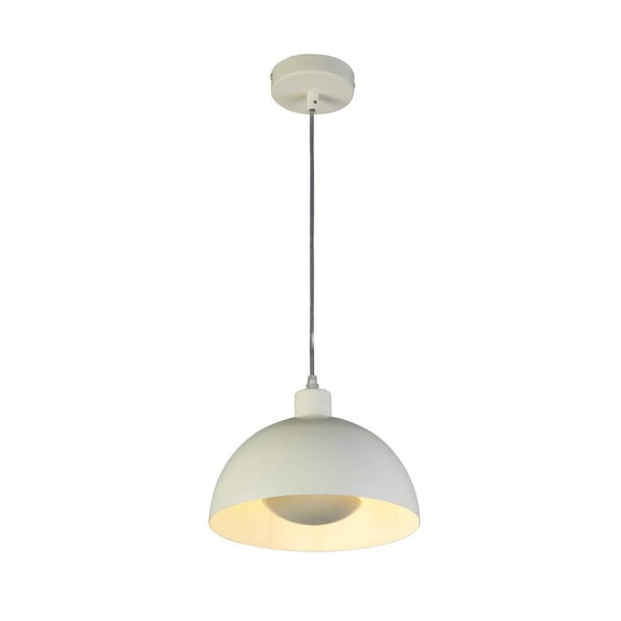 Searchlight Hanglamp Mars, crème, Ø 25 cm, staal