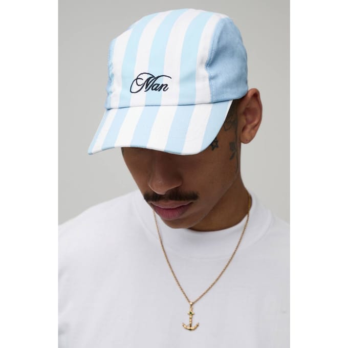 Men's Script Gestreepte Country Manor Pet | Light Blue