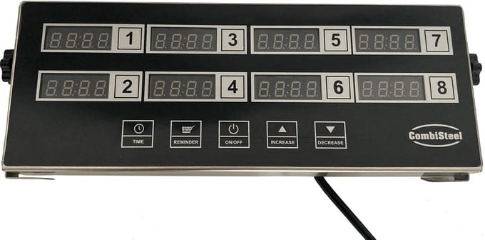 DIGITALE KEUKENTIMER 8 KANALEN DKT-8 - Combisteel 7517.0015