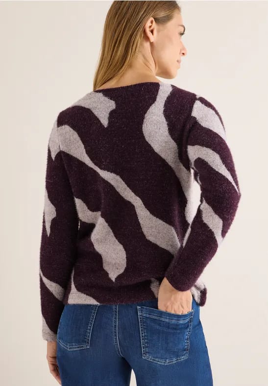 Shirt met verengaren patroon