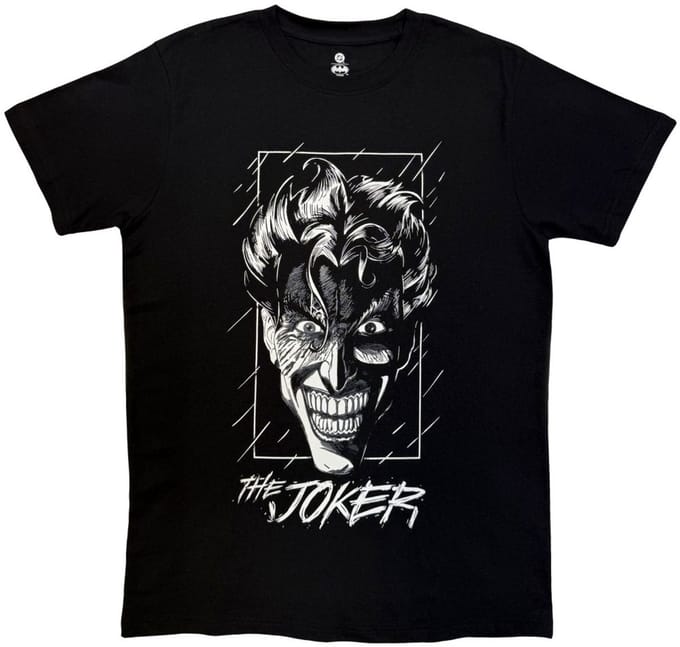 DC Comics Joker - Grin Heren Tshirt - M - Zwart