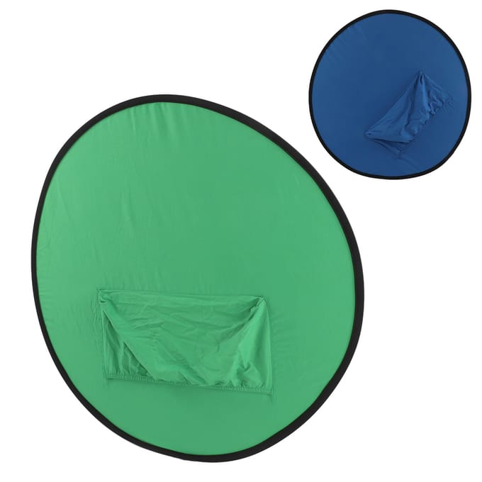 Blauw Groen 2 in 1 Achtergrondscherm Opvouwbaar Draagbaar Chromakey Achtergrond Achtergrond voor black