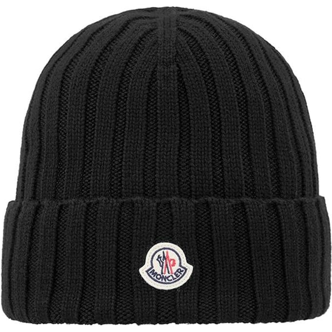 Moncler Logo Patch Muts 3b00036 A9327 999 3B00036 A9327 999 black