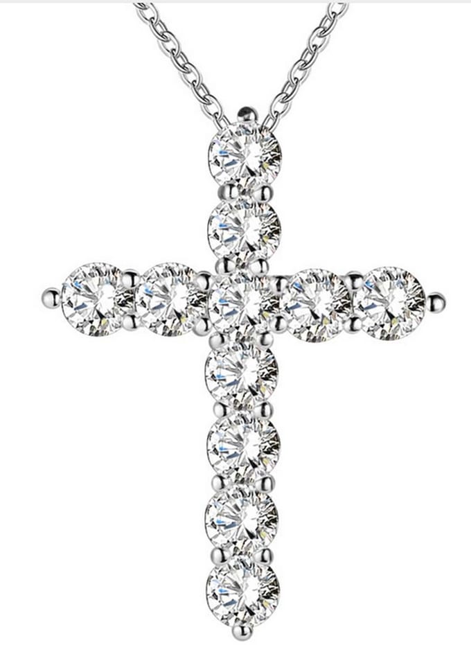 Zilver Kruis zirkonia - Charme Bijoux
