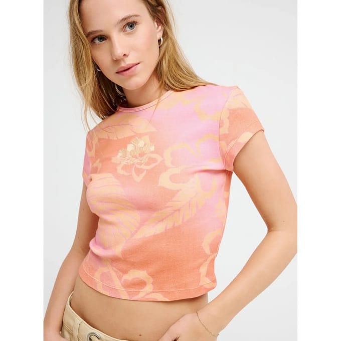 Roxy Lady Popi Hibi T-Shirt patroon
