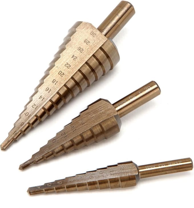 HBM 4 - 30 mm HSS - 5% Cobalt Trapgatboor / Stappenboor