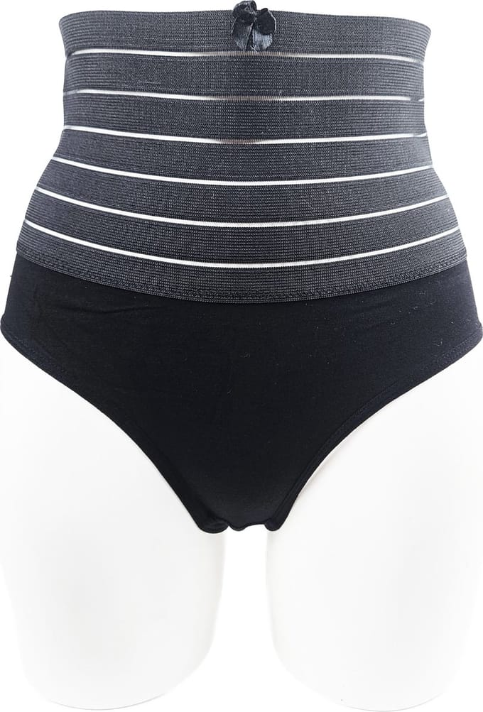 BamBella® - ondergoed - 2 STUKS maat L - Sterk corrigerende Taille Korset onderbroek string Zwart