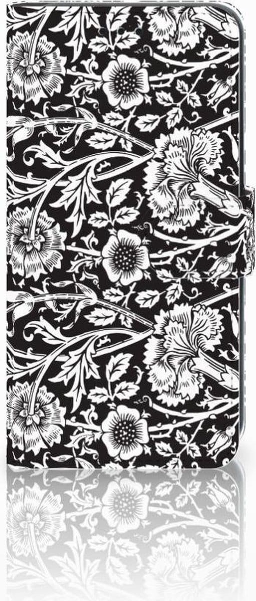 Xiaomi Mi A2 Lite Hoesje Black Flowers